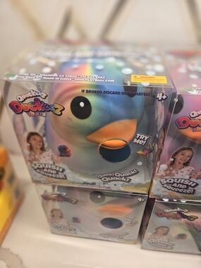 Quackeez Tie Dye Squeezable Duck Toy - New!